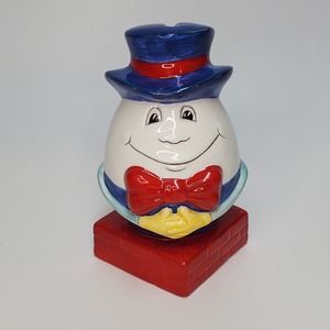 Russ Humpty Dumpty Vintage Ceramic/Porcelain 6" Piggy Bank Coin Jar Decor Rare